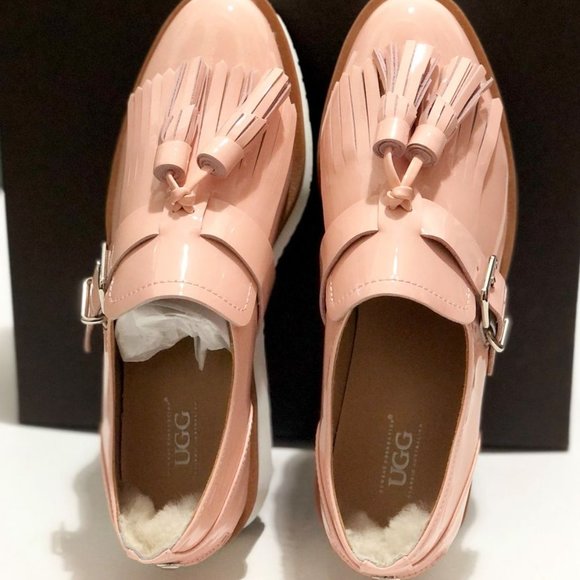 OZWEAR UGG MYA TASSEL BROGUES PINK SHOES - Picture 2 of 8